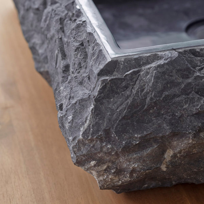 Tikamoon - Scrula Slim - Marmeren wastafel black