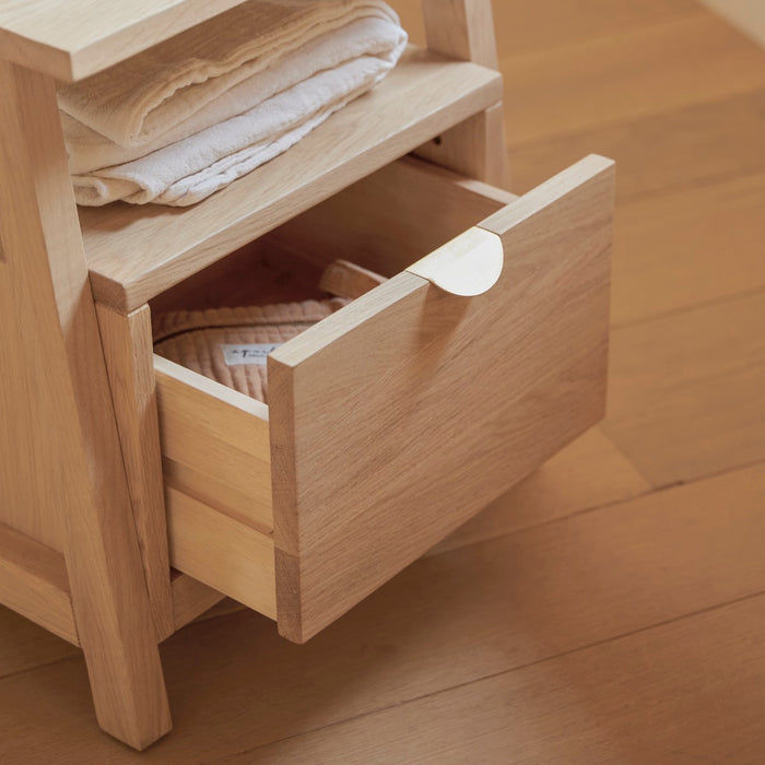Tikamoon - Pola - Massief eiken nachtkastje