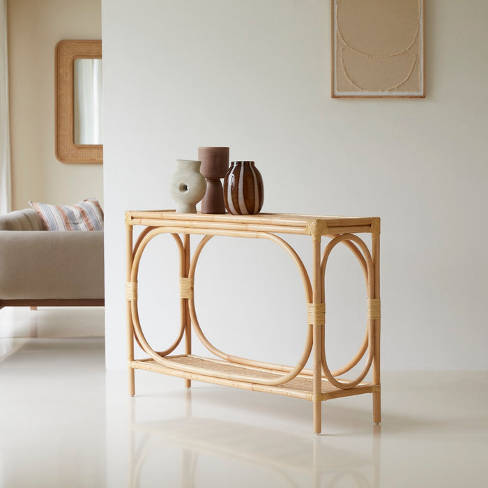 Tikamoon - Bijzettafel in rotanstengels 120 Ella