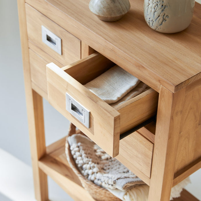 Tikamoon - Coffee Tek - Massief teakhouten bijzettafel