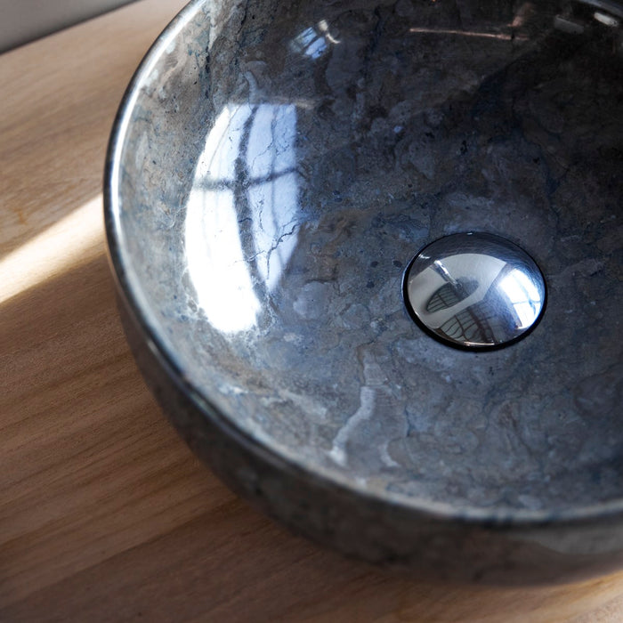 Tikamoon - Pia - Marmeren wastafel dark grey