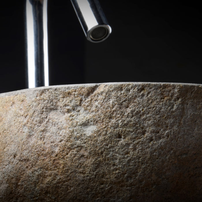 Tikamoon - Nobu - Handwastafel van riviersteen