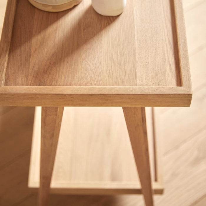 Tikamoon - Pola - Massief eiken bijzettafel