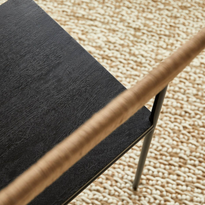 Tikamoon - Stoel van metaal en gevlochten natuurlijke vezels Fidèle