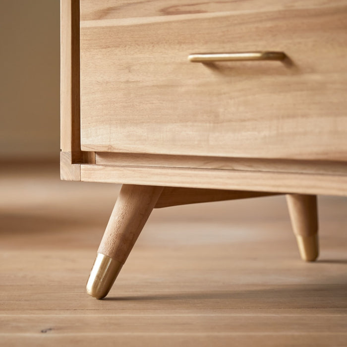 Tikamoon - Kort - Kindercommode van massief teakhout