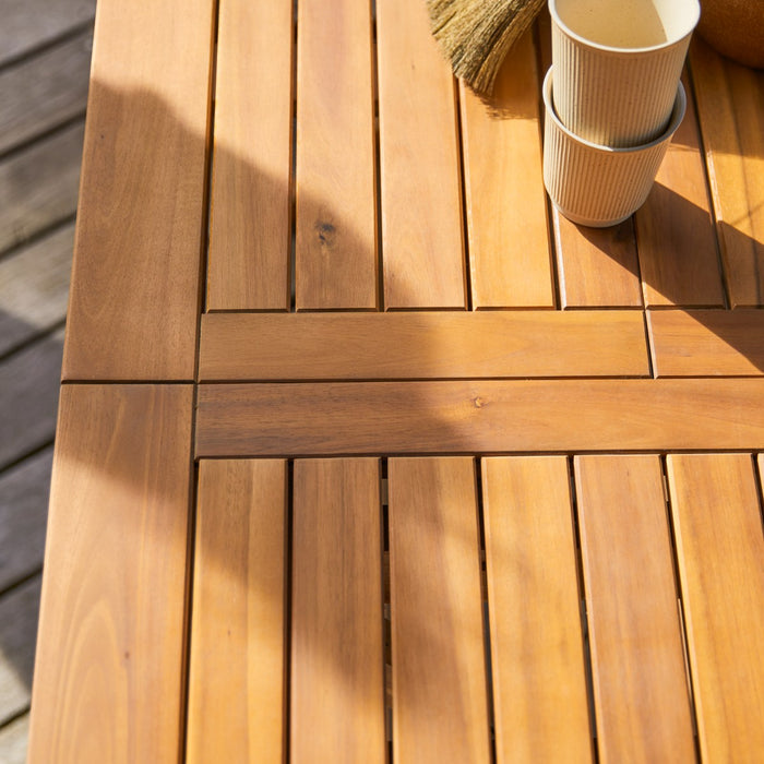 Tikamoon - Capri - Massief acaciahouten tuinset 4 stoelen