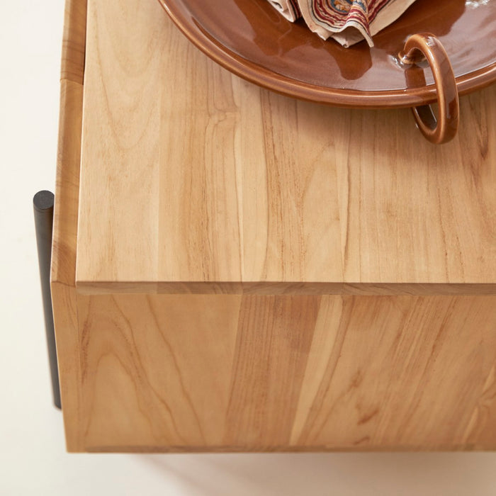 Tikamoon - Honorine - Laag tv-meubel van massief teakhout 170 cm