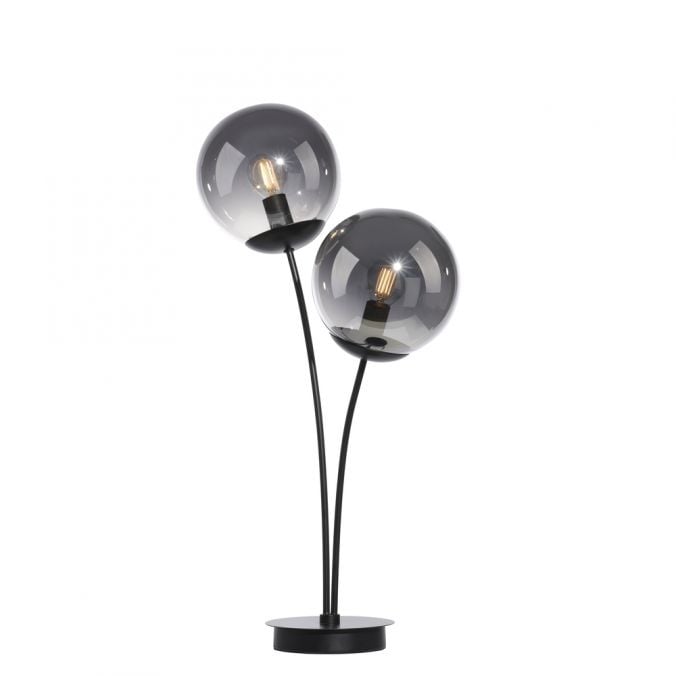 JUST LIGHT Tafellamp Big Widow Zwart 2 Lichts E14