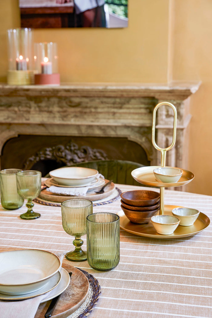 Mica Decorations Merlot Drinkglas - Set van 6 - 400 ml - Lichtgroen