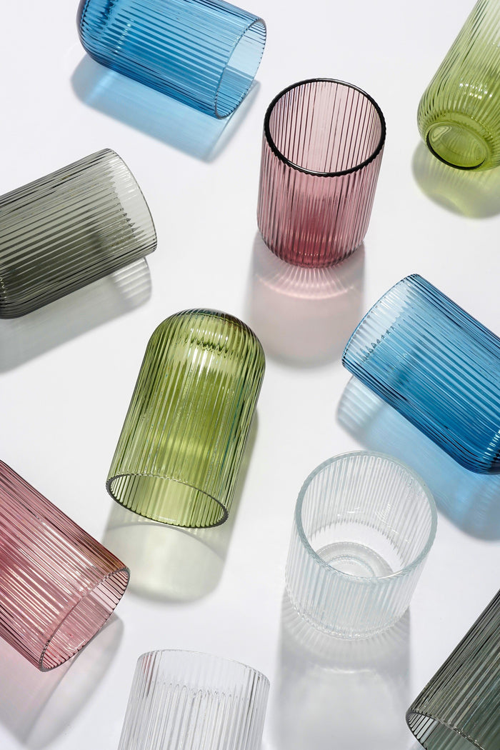 Mica Decorations Merlot Drinkglas - Set van 6 - 400 ml - Lichtgroen