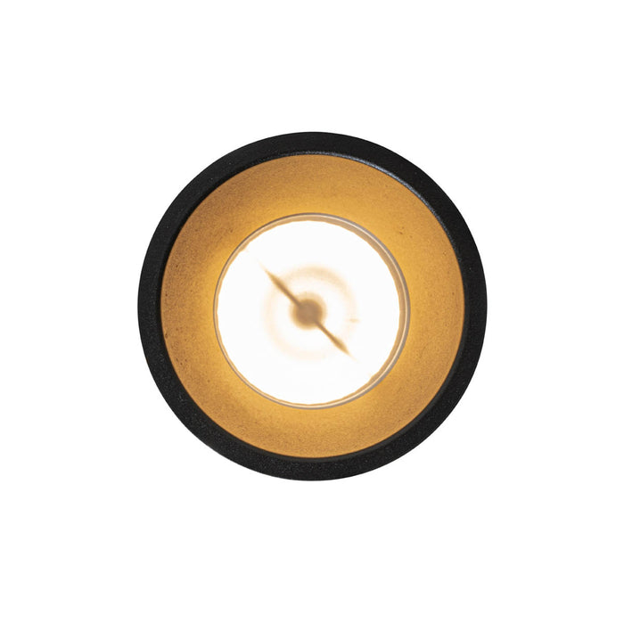 QAZQA Moderne inbouwspot zwart met goud GU10 70mm IP44 - Dept