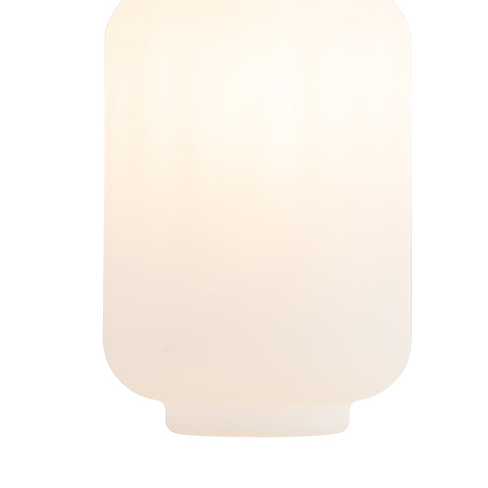 QAZQA Smart buiten hanglamp wit 20cm met rode stekker incl. Wifi A60