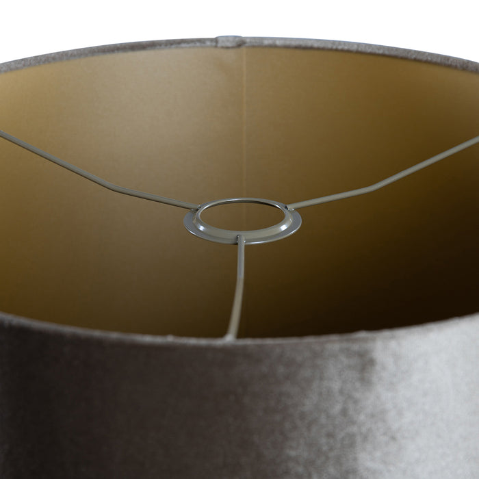 QAZQA Velours lampenkap brons met gouden binnenkant 40|40|40