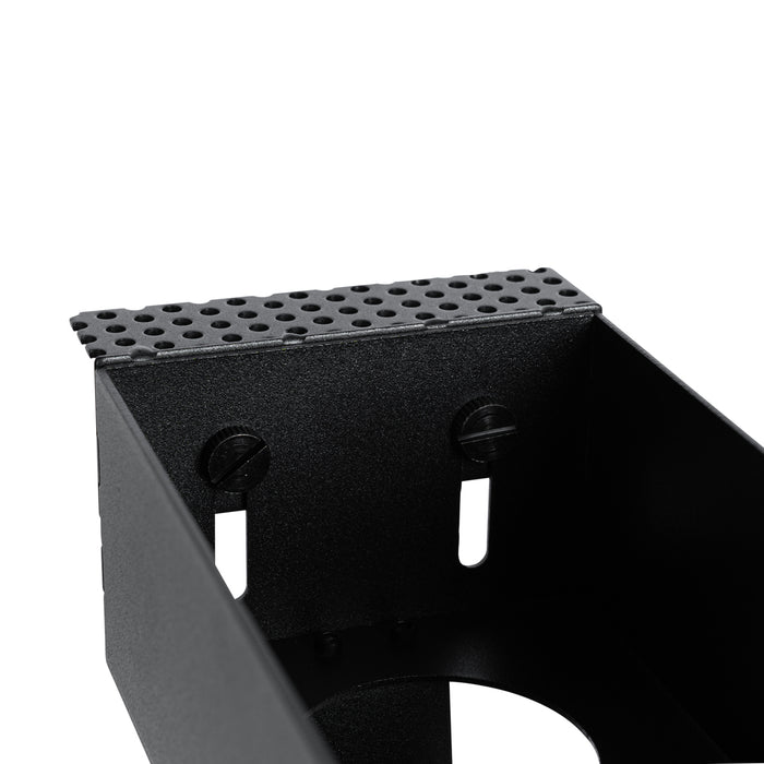 QAZQA Set van 6 inbouwspots zwart GU10 70mm 2-lichts trimless - Oneon