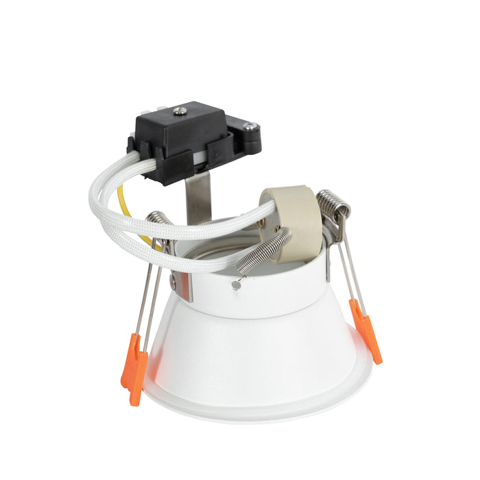 QAZQA Set van 12 inbouwspots wit GU10 50mm IP44 - Dept