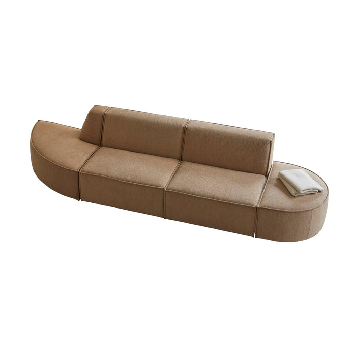 Tikamoon - Modulaire 2-3-zitsofa Dario in camelkleurige stof
