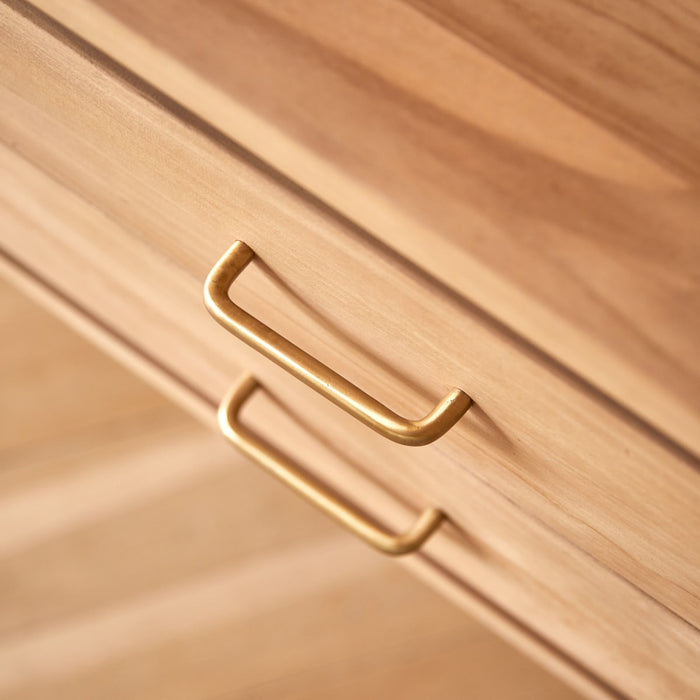 Tikamoon - Kort - Kinderbureau van massief teakhout