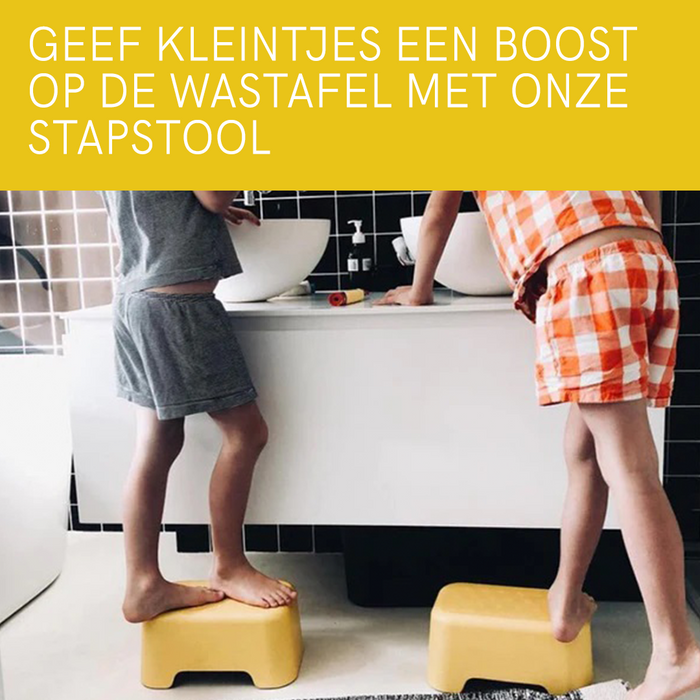 Ekobo Baño Kinderopstapje Bamboevezel 32x19x15 cm - Zwart