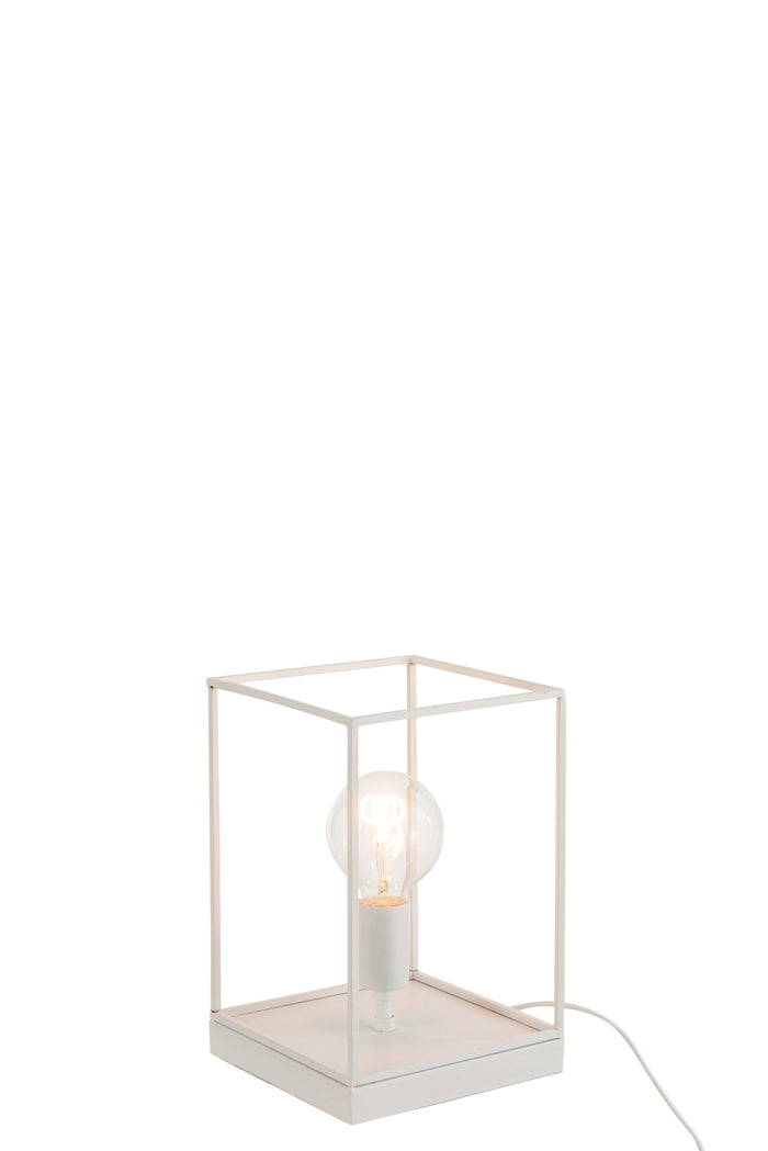 Lamp | Metaal | Wit | 20.5x20.5x (h)30 Cm