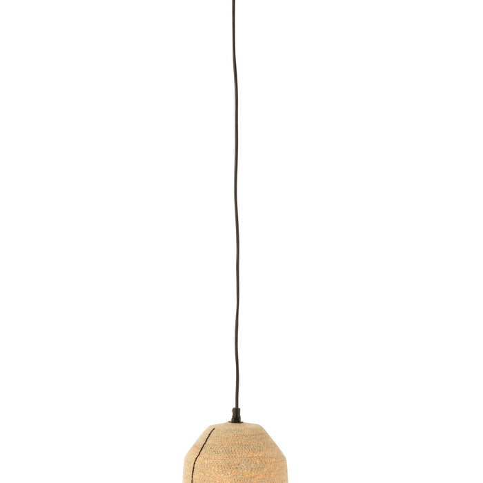 J-Line hanglamp Lijnen - zeegras - naturel|zwart