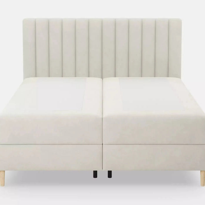 by fonQ Pazara Boxspring met Opbergruimte 180 x 200 cm - Crème / Naturel