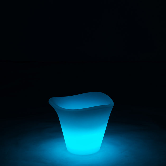 Lamp | Kunststof | Wit - Fuchsia | 34x34x (h)27.5 Cm