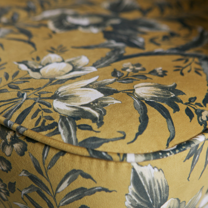 VOGUE EETKAMERSTOEL FLUWEEL POPPY MOSTERD