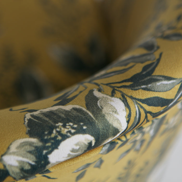 VOGUE EETKAMERSTOEL FLUWEEL POPPY MOSTERD