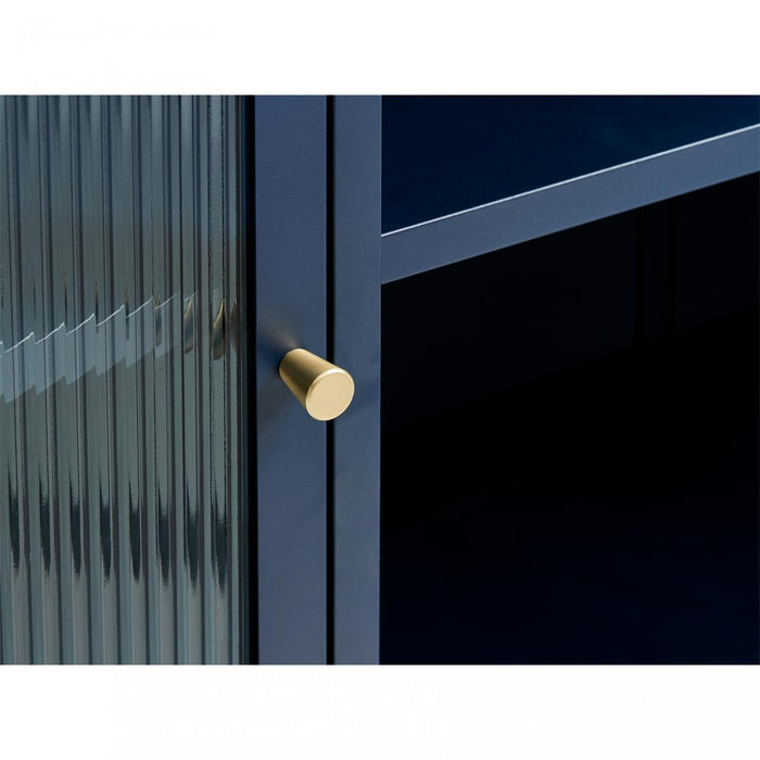 Nordic Home Olan glazen dressoir - 130 cm - blauw