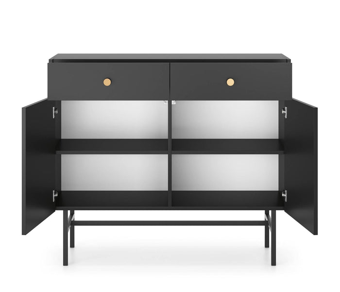 by fonQ Scandiva Dressoir 2-deurs - Zwart