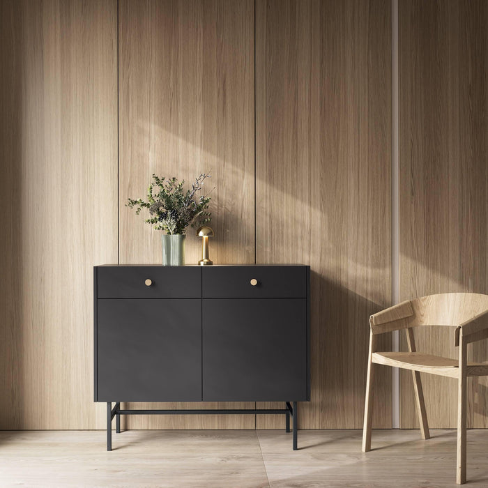 by fonQ Scandiva Dressoir 2-deurs - Zwart