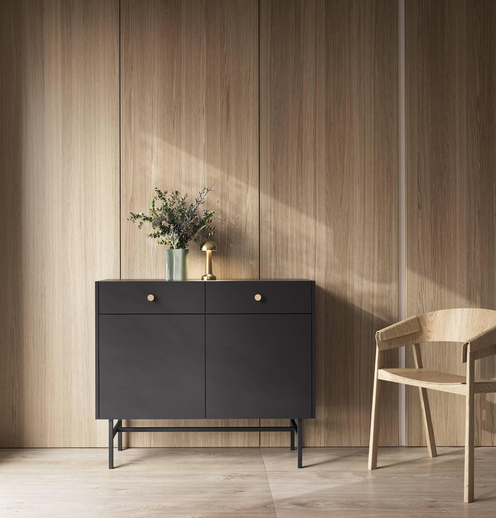 by fonQ Scandiva Dressoir 2-deurs - Zwart