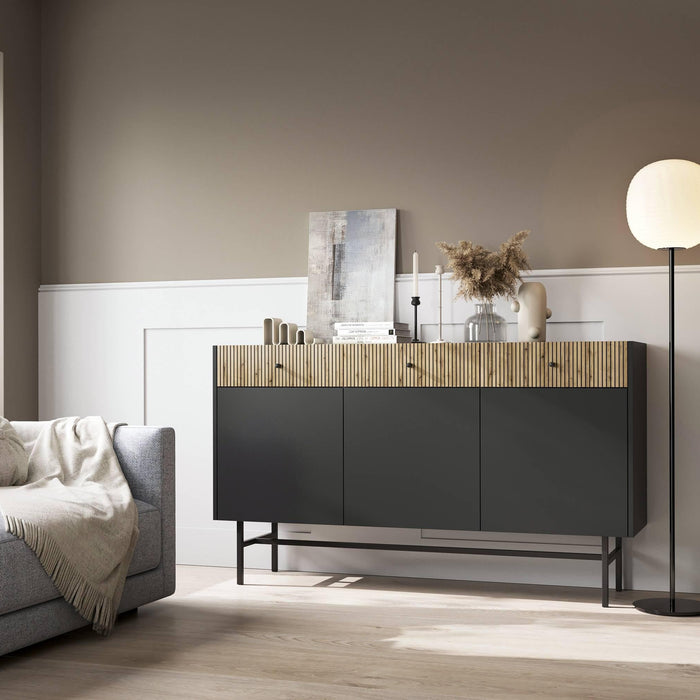 by fonQ Scandiva Dressoir 3-deurs - Naturel