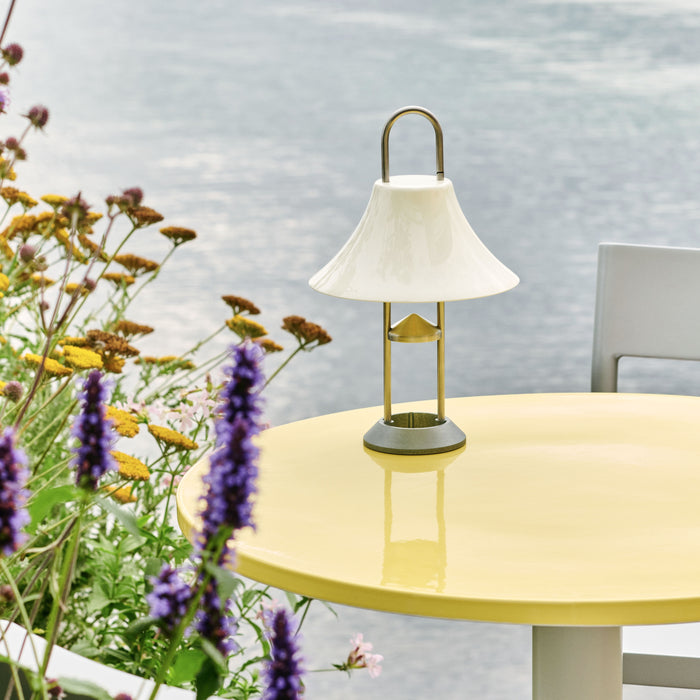 HAY Mousqueton Oplaadbare Tafellamp - Oyster White