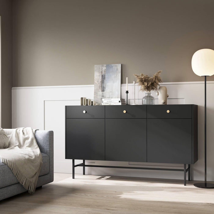 by fonQ Scandiva Dressoir 3-deurs - Zwart