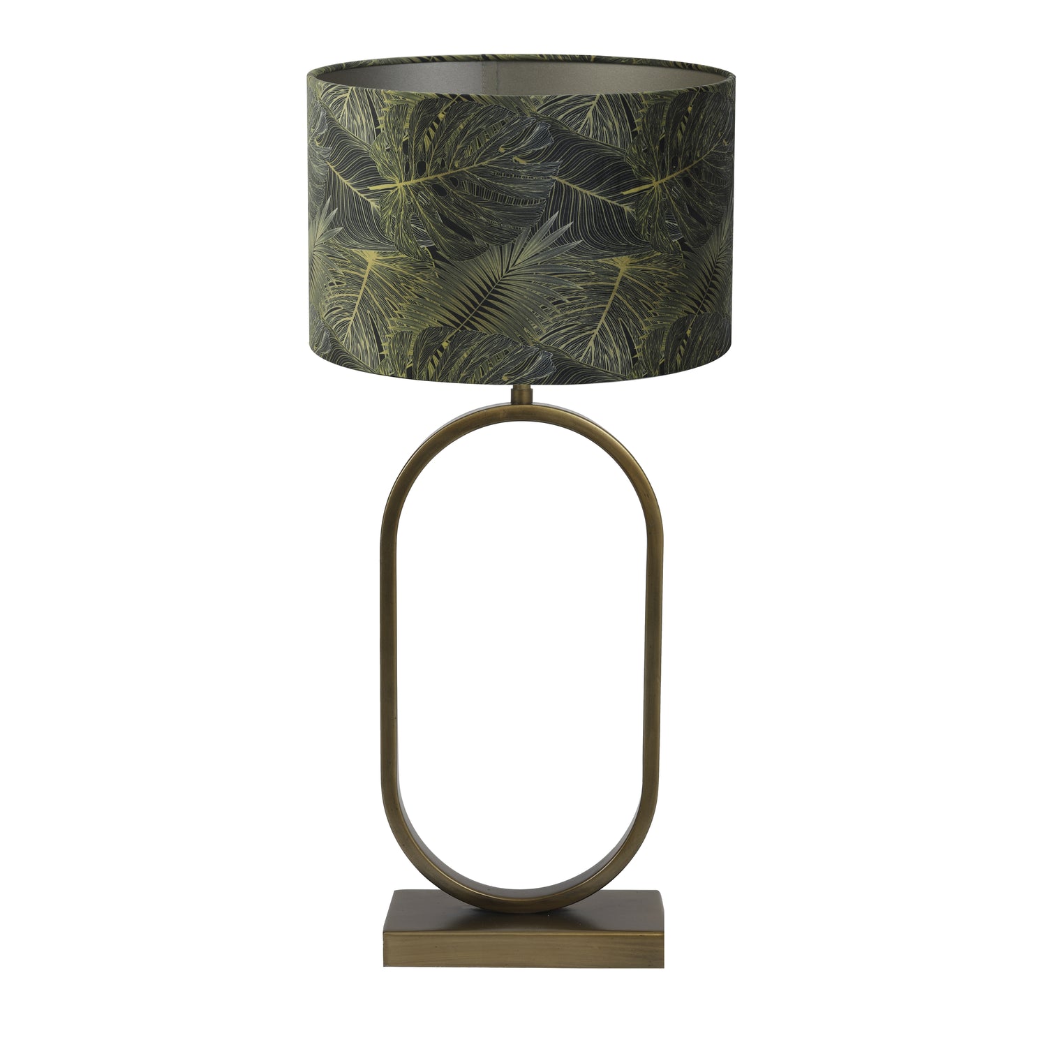 Light & Living Tafellamp Jamiri|Amazone - Ant, Brons|Groen - Ø30x67cm
