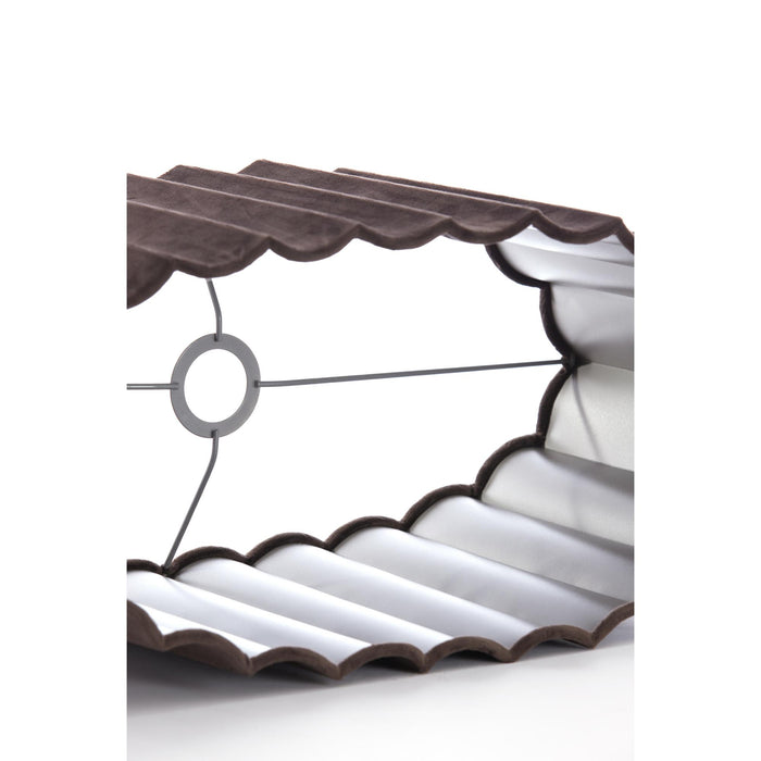 Light&living Kap ovaal recht smal 58-24-27 cm DISLI velvet donker b...