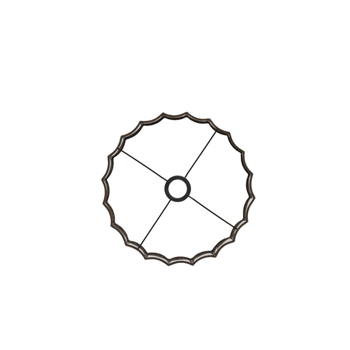 Light & Living Cilinder lampenkap Disli - Donkerbruin - Ø35cm