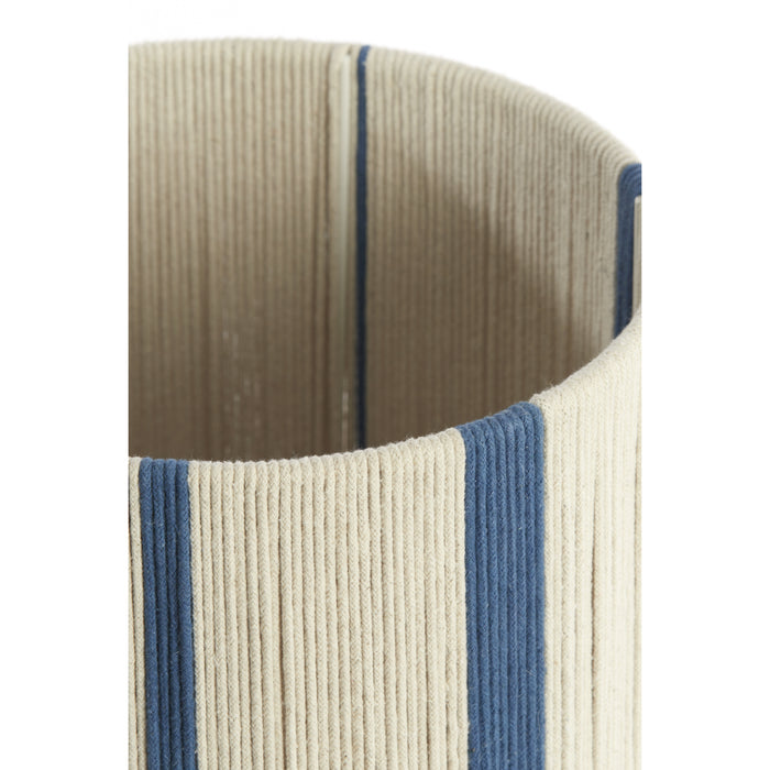Light & Living Light&living Kap cilinder 25-25-36 cm MEDAN crème+blauw