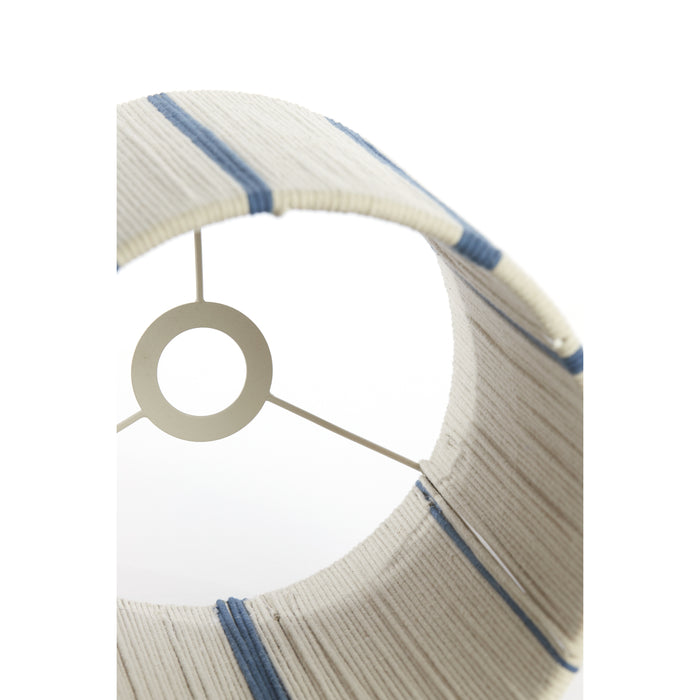 Light & Living Light&living Kap cilinder 25-25-36 cm MEDAN crème+blauw