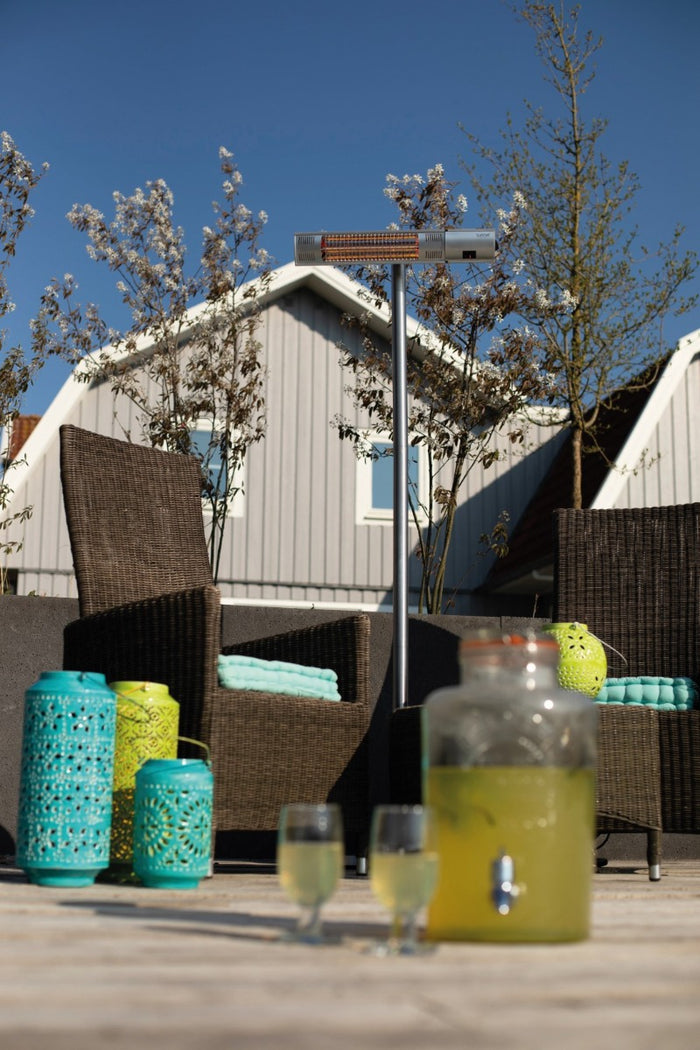 Sunred - COMBIDEAL - Heater & Hoes - Ultra lijn - Zilver - Staand