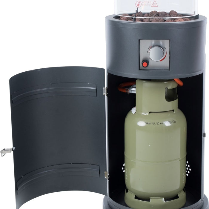 Sunred - Bogo - Gas lijn - Grijs - Staand model - Terrasverwarmer -