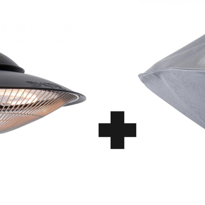 Sunred – COMBIDEAL - Heater & Hoes - Barcelona - Bright lijn - Zwart –