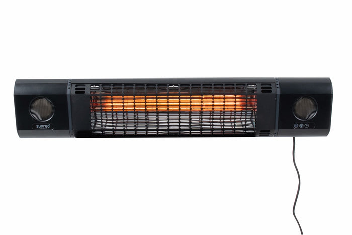Sunred – Sun and Sound - Ultra lijn – Zwart – Wand model -
