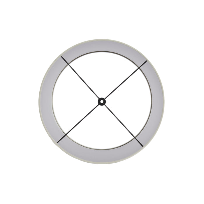 Light & Living - Lampenkap VELOURS - Ø45x45cm - Wit