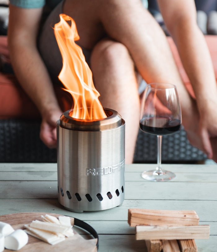 RedFire - Volcano - Small - Roestvrij staal - Tafelhaard - Incl.