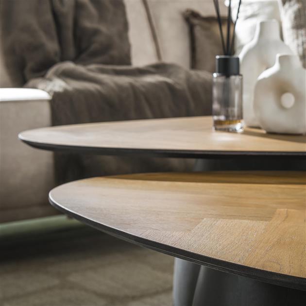 Hoyz Collection - Salontafel Infinite - Teakhout Fineer - Set van 2