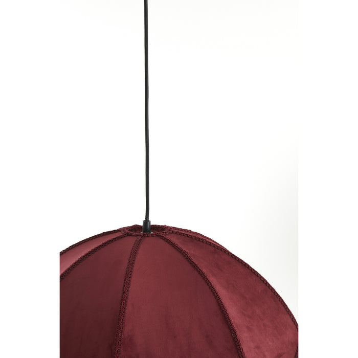 Light & Living Light&living Hanglamp Ø60x41 cm MALACIA velvet bordeaux