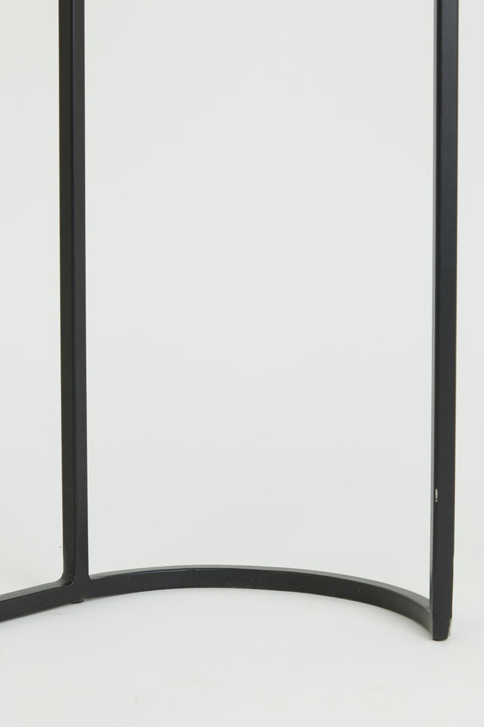 Light & Living - Bijzettafel BOCOV - 53x26x53cm - Zwart - Set van 2