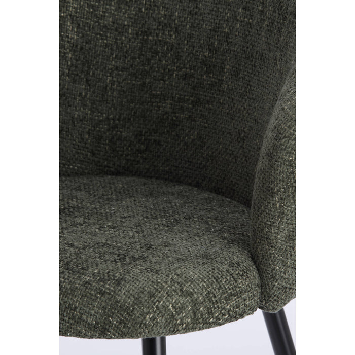 Light & Living - Eetkamerstoel RADAJA - Ø58x78cm - Groen - Set van 2